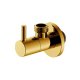 IDMAR Zawór kątowy 1/2"x3/4" z głowicą ceramiczną 1008 złoty-1