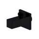 IDMAR Zawór kątowy 1/2"x1/2" z głowicą ceramiczną 1001 czarny mat-1