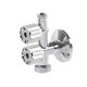 IDMAR Zawór kulowy kombinowany 1/2"x3/8"x3/4 - FIGURA W - AQUA - blister-1