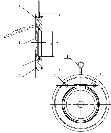 IDMAR Zawór zwrotny klapowy nierdzewny DN250 FAF2330 do mediów nieagresywnych; APF250FAF2330