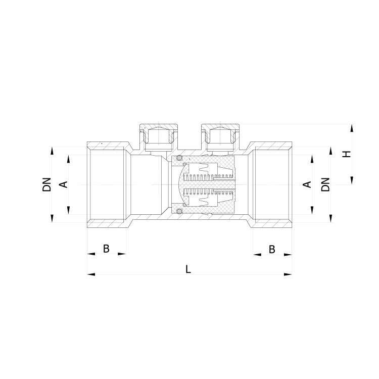 IDMAR Zawór antyskażeniowy 1/2" typu EA; AIBL_AS015001.5011