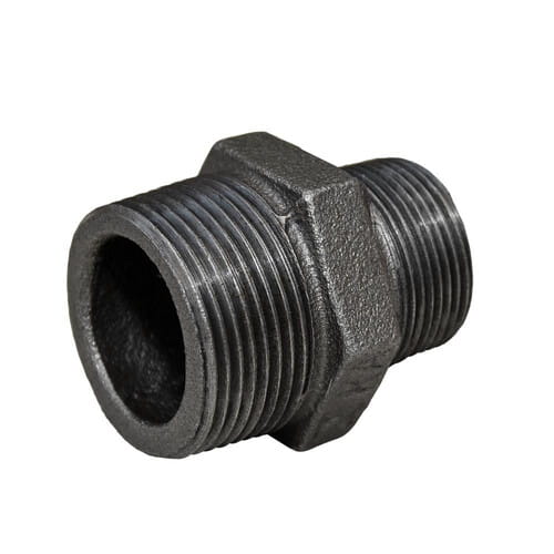 IDMAR Nypel redukcyjny 1 1/4"x3/4" czarny (DN32xDN20) N8-1