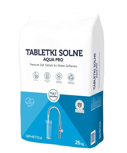 Tabletki solne AQUA PRO do systemów uzdatniania wody 25kg