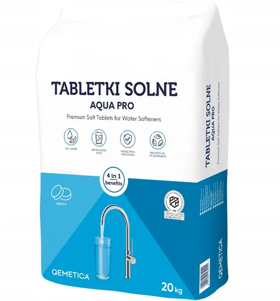QEMETICA Tabletki solne AQUA PRO do systemów uzdatniania wody20 kg (CIECH)