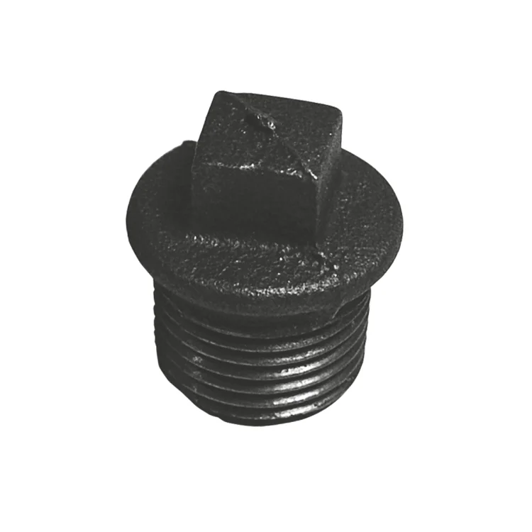 Korek z obrzeżem 1/2" (DN15) T9 czarny; AIZCKR015.NK