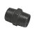 IDMAR Nypel 1" czarny (DN25) N4-1