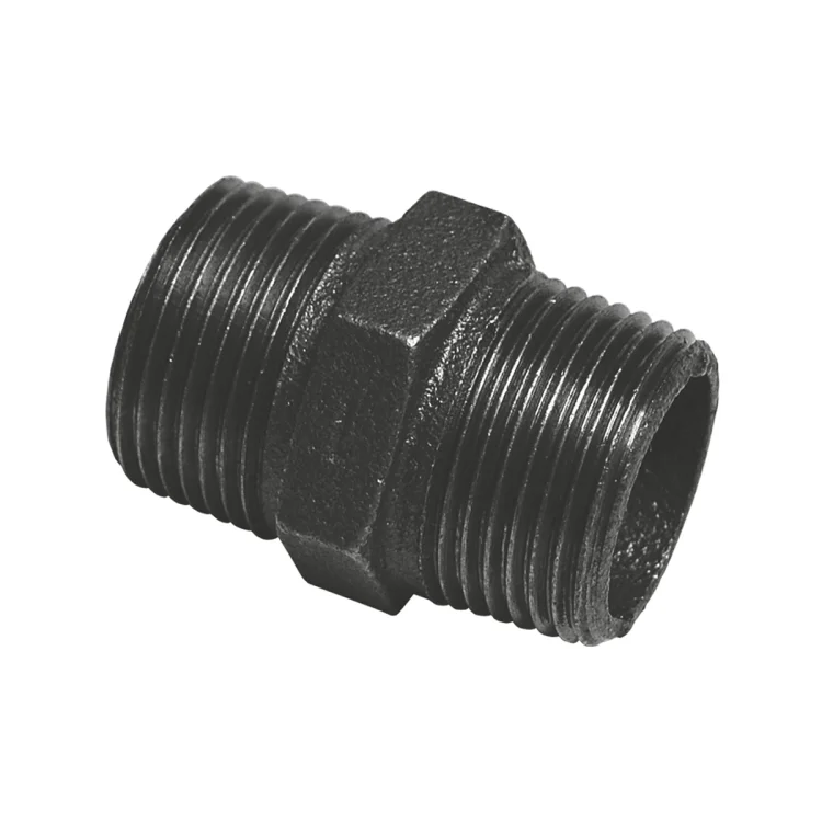 IDMAR Nypel 1" czarny (DN25) N4-1