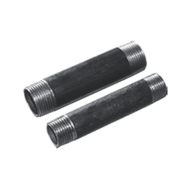 Rura stalowa gwintowana 1/2” czarna – długość 30 cm (15/300mm)-1