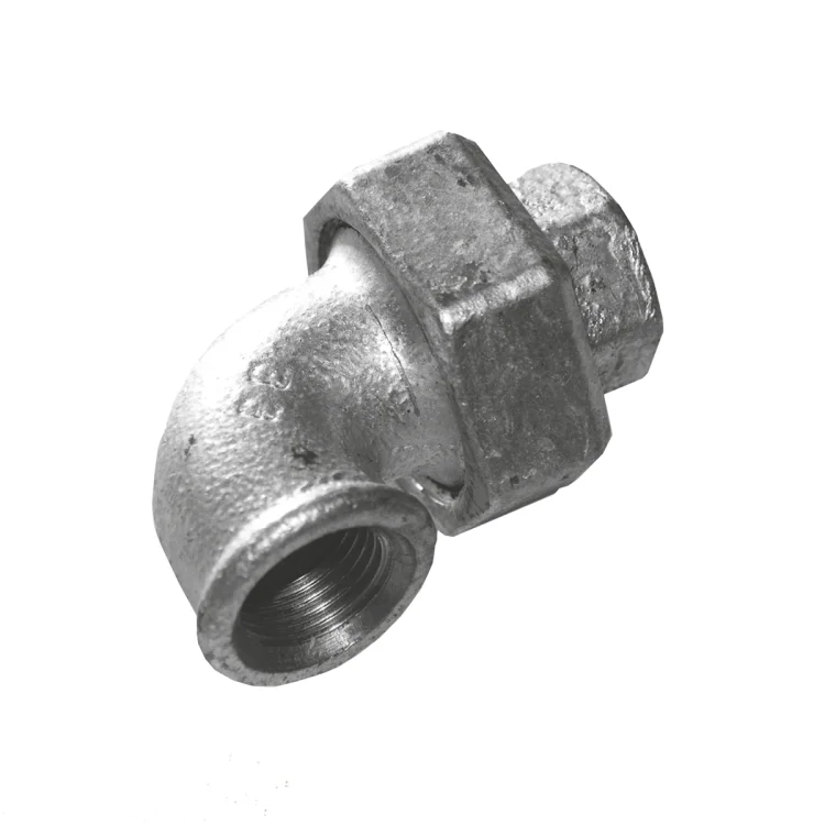 IDMAR Dwuzłączka nakrętna 1 1/4" kolankowa płaska ocynk UA1 GW/GW (DN32); AIZOSKP032WW.NK