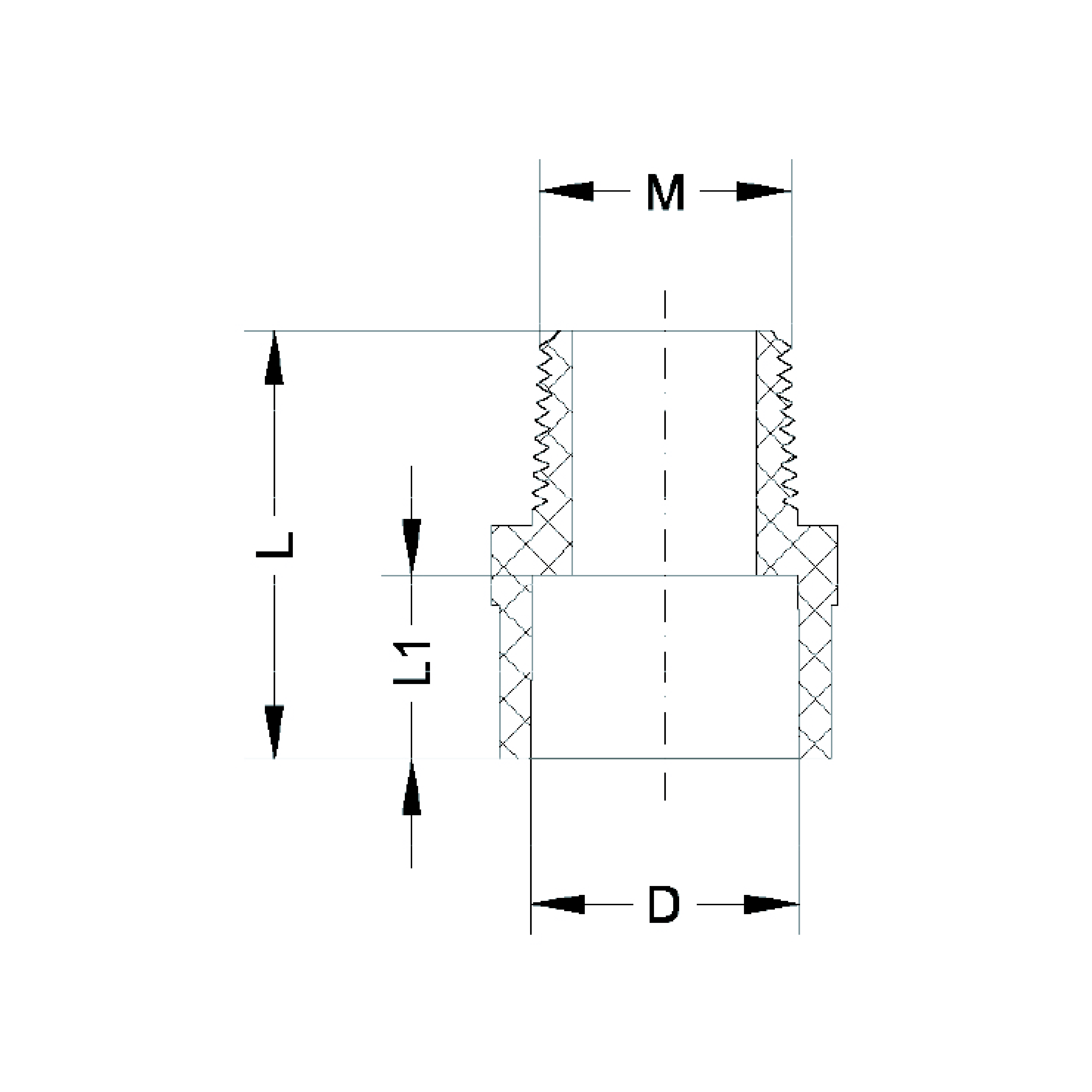 IDMAR Złączka PVC 1/2 GZ