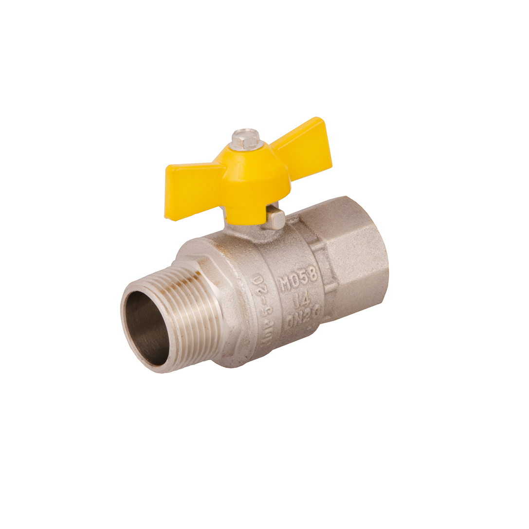 IDMAR Zawór kulowy 3/4" do gazu GW/GZ z motylkiem-1