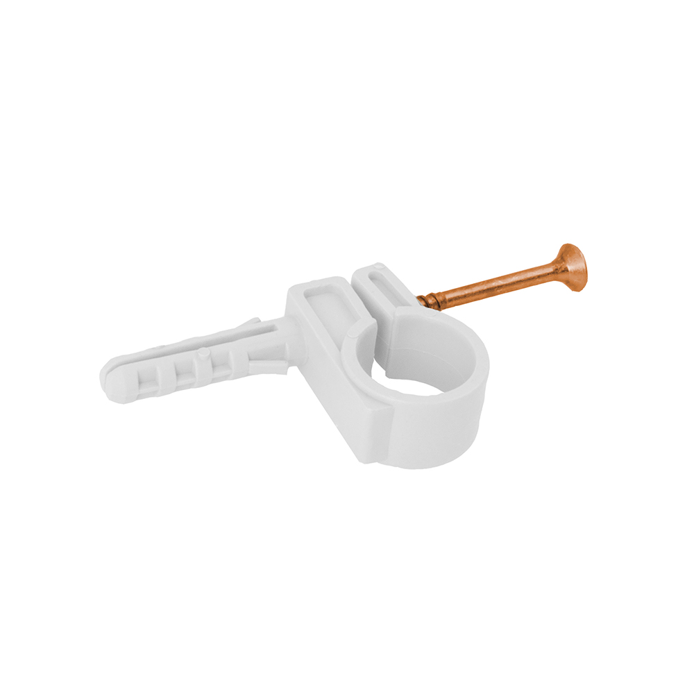 ICLM UCHWYT PLASTIK BIAŁY DO RUR PP 40MM - 4 SZT-1