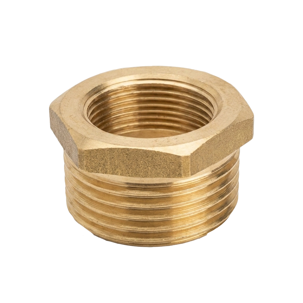 Idmar Redukcja mosiężna 1/2"x1/4" DN15xDN8 do manometru-7