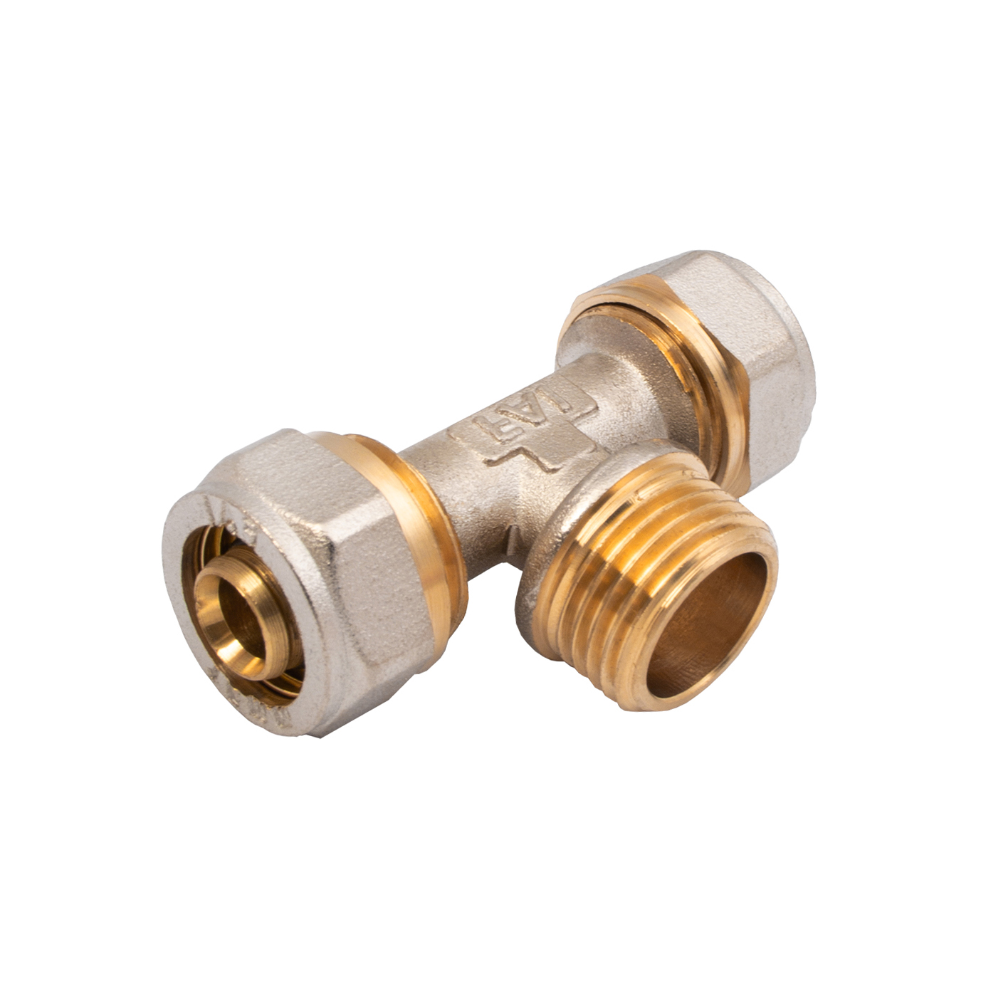 IDMAR Trójnik PEX 16 x 3/4" x 16 gwint zewnętrzny - system skręcany-1