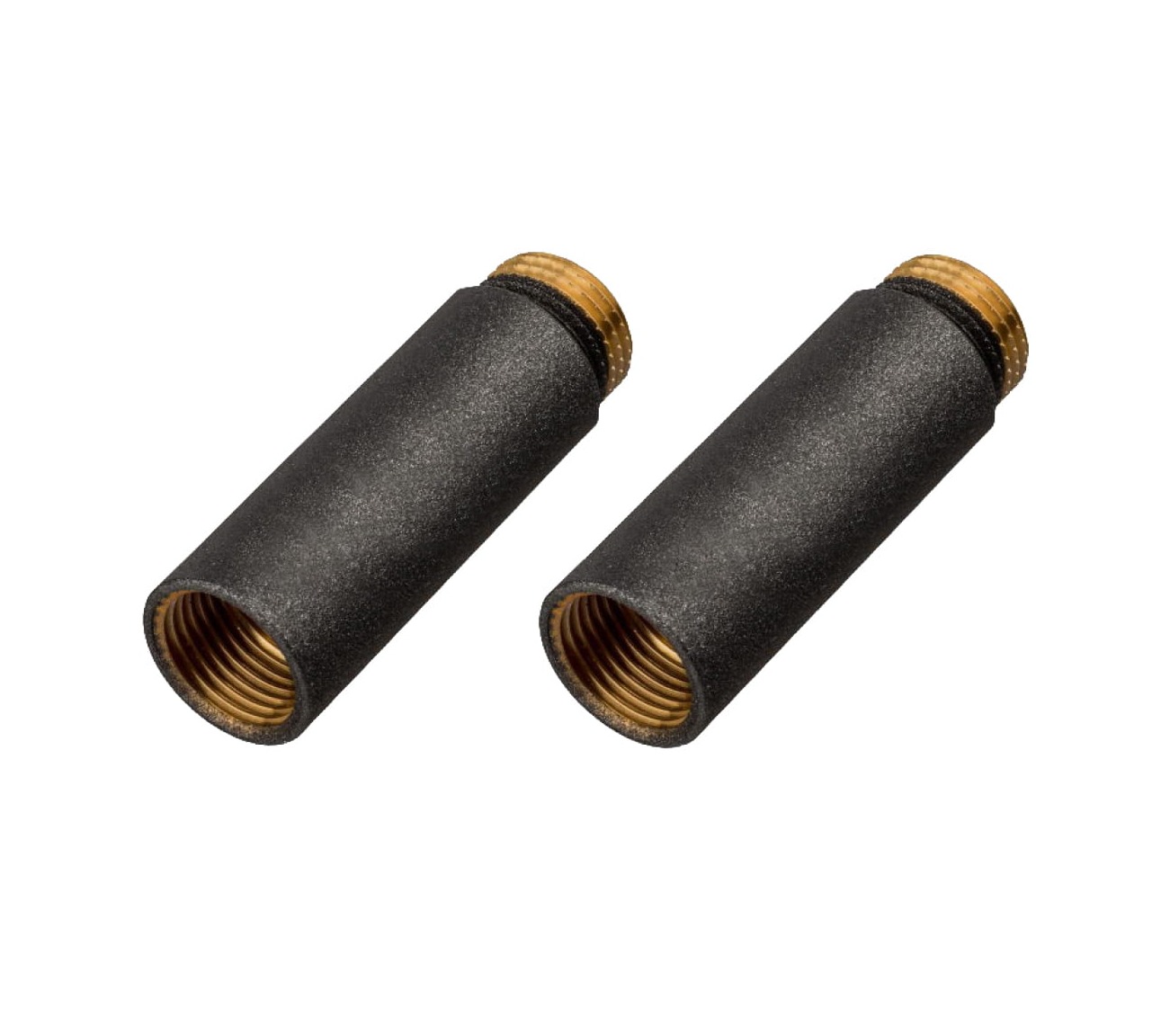 IDMAR Przedłużka mosiężna 1/2" 60mm grafit komplet - 2 sztuki; MOEQ_AIMP015-60MM.2097GX2