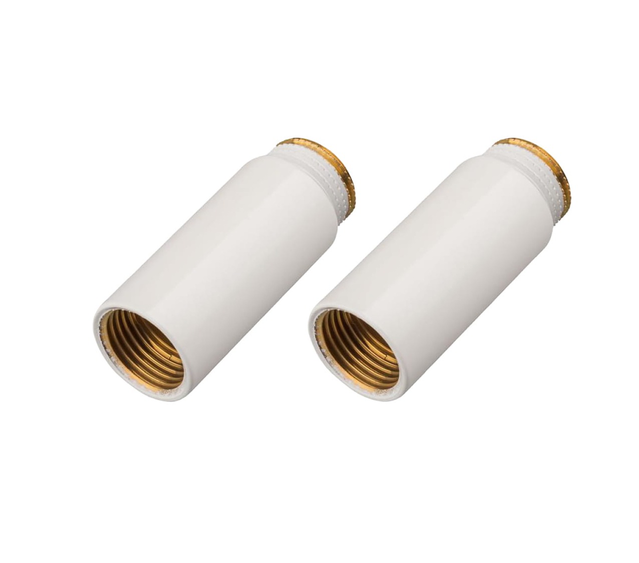 IDMAR Przedłużka mosiężna 1/2" 40mm do grzałki biała komplet - 2 sztuki; AIMP015-40MM.2097BX2