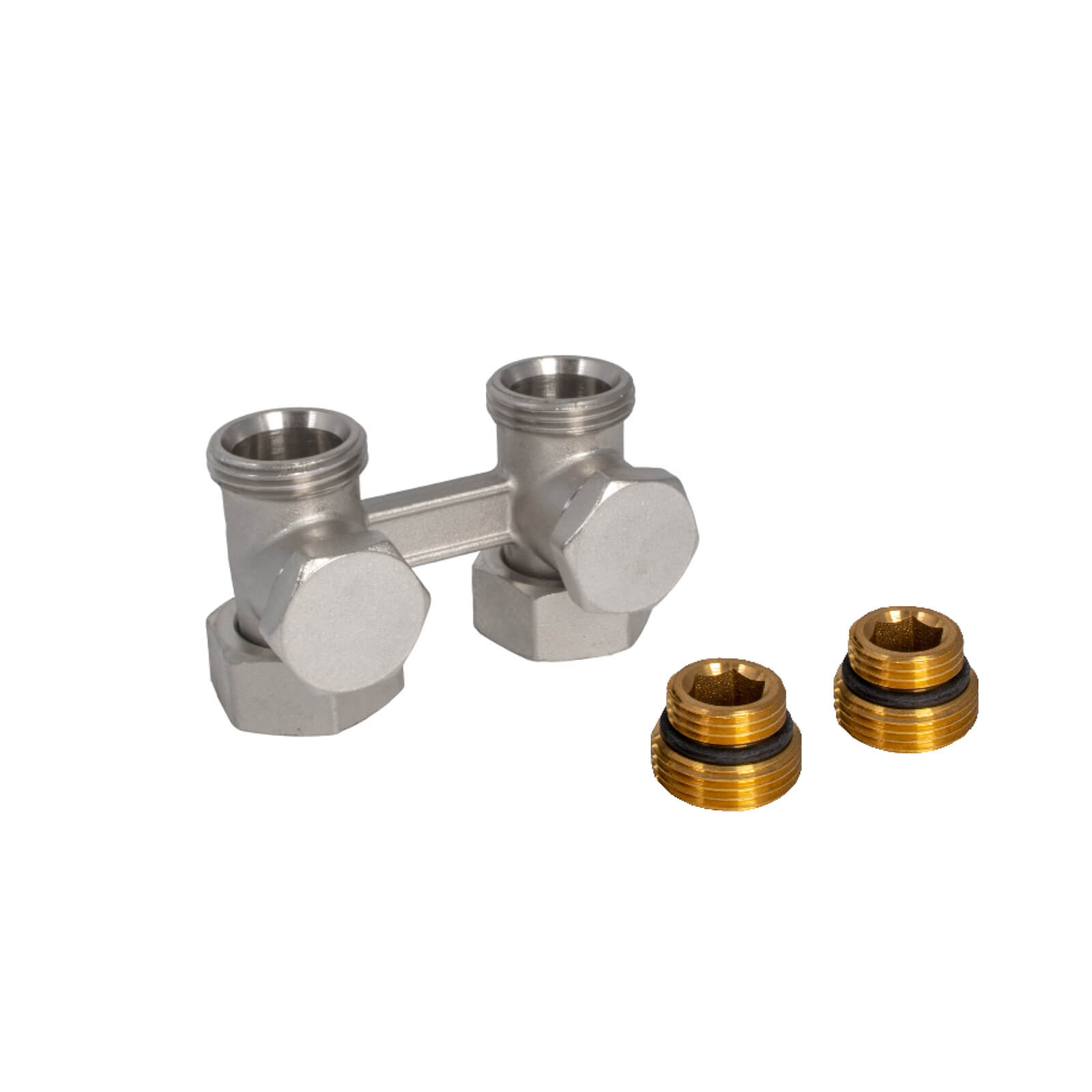 Zawór grzejnikowy przyłączeniowy prosty chrom do grzejników z podłączeniem dolnym (typu V); OPTAZVP.431