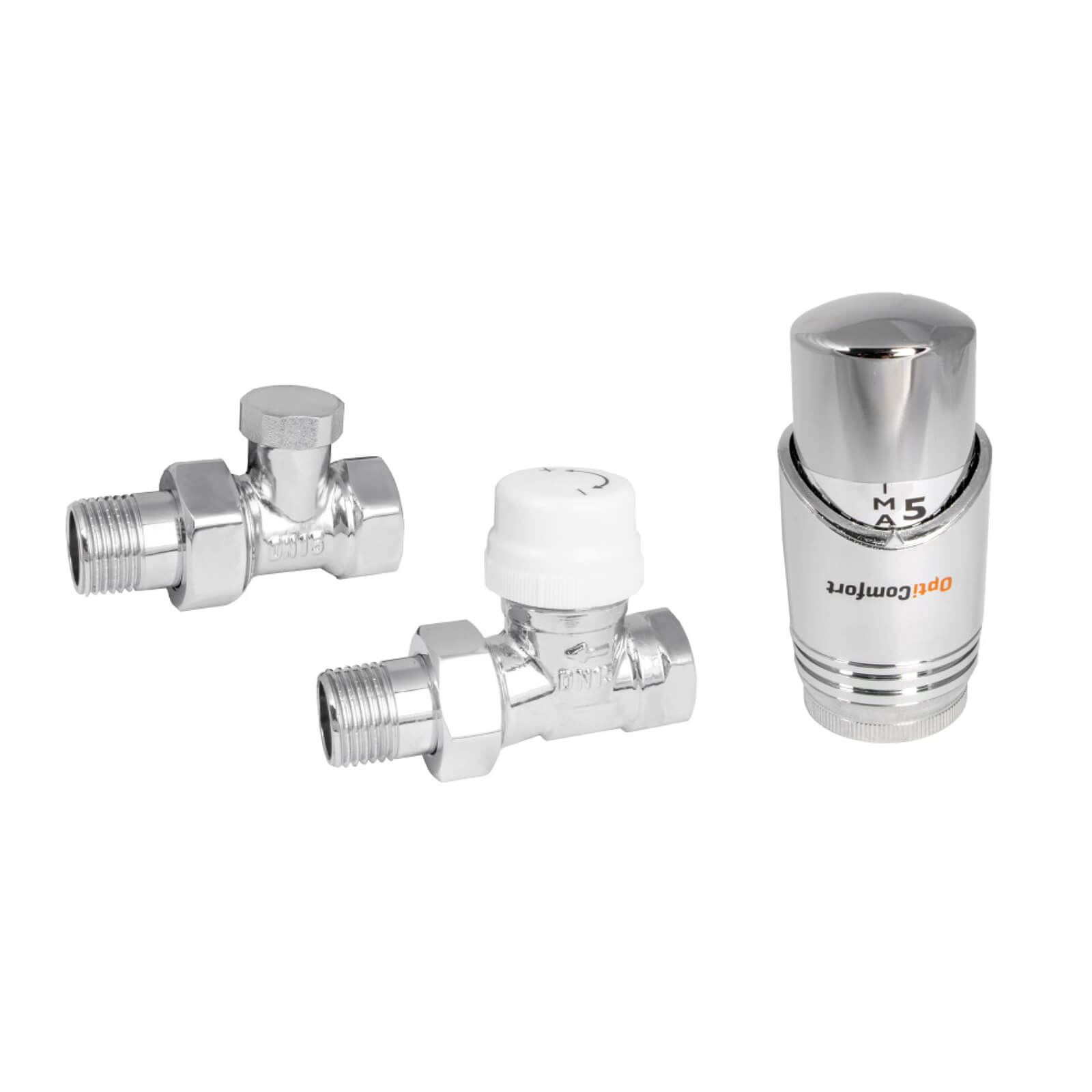 Zestaw termostatyczny prosty chromowany; OPTZZTPC.408