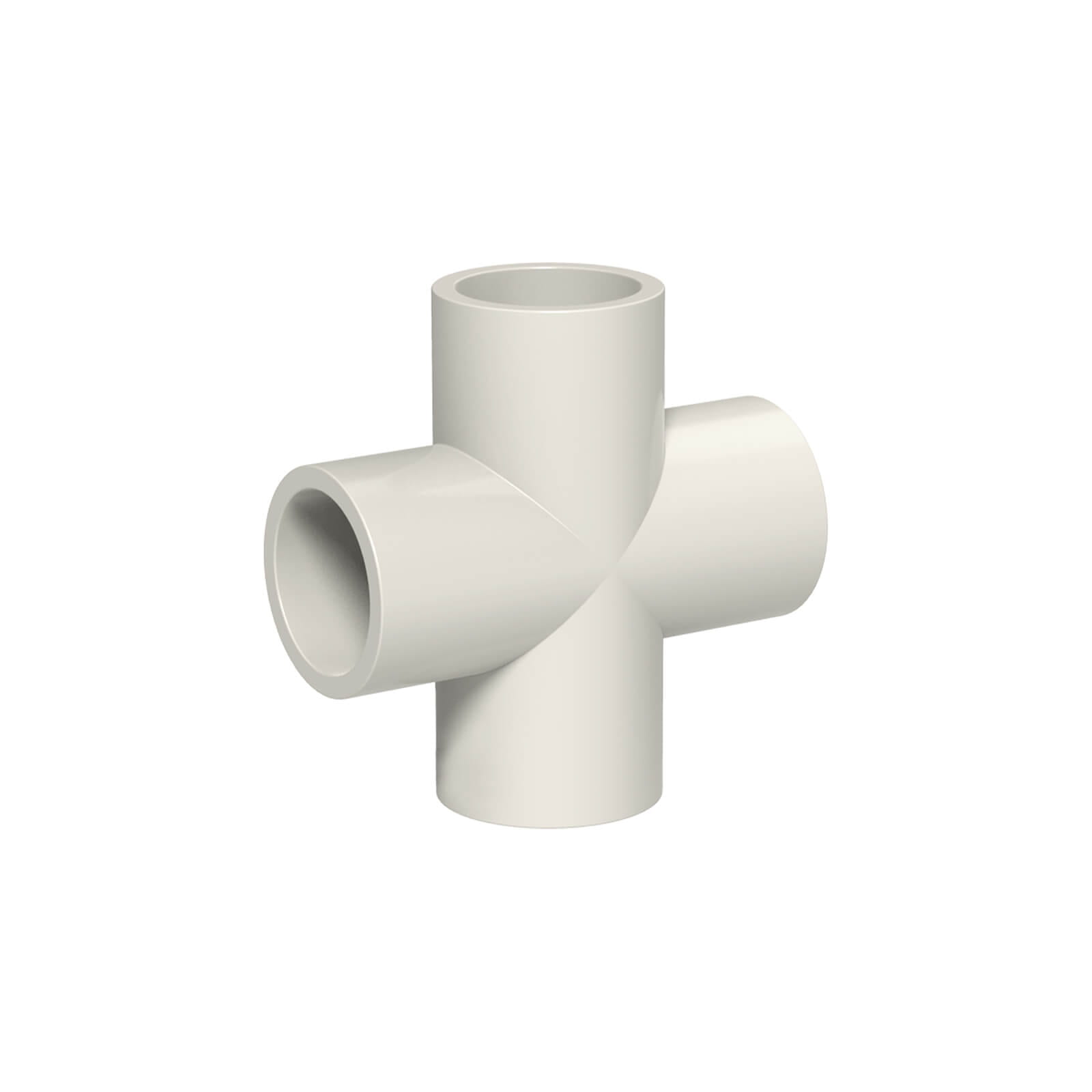 IDMAR Krzyżak PVC 3/4" system klejony - zimna woda-2