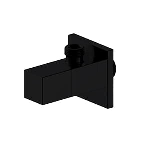 IDMAR Zawór kątowy 1/2"x1/2" z głowicą ceramiczną 1001 czarny mat; kod produktu AIBL_AŁKO1/2X1/2.1001CZ